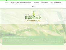 Tablet Screenshot of greenleaflawnservices.com